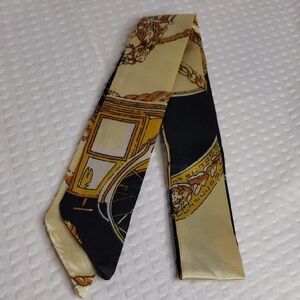 Black and Gold Bag Scarf